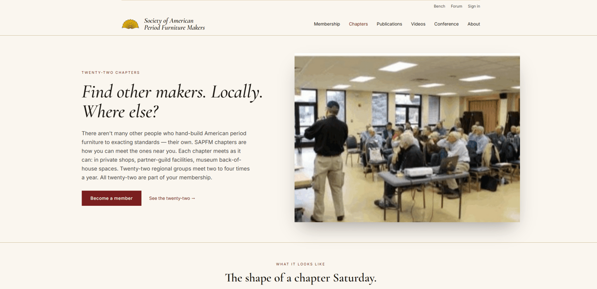 A SAPFM chapter meeting