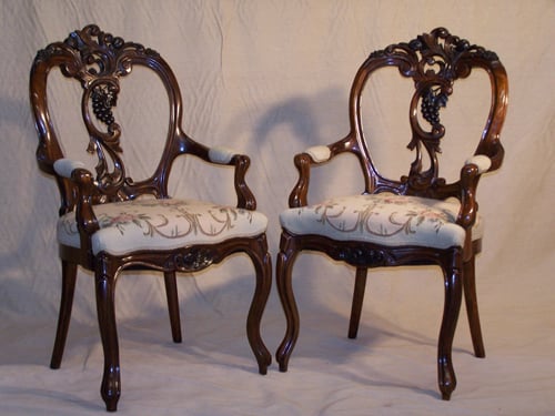 Walnut Arm Chair by Michael Armand — view 1