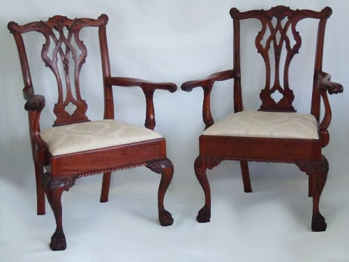Chippendale Arm Chairs by Larry Bilderback — view 1
