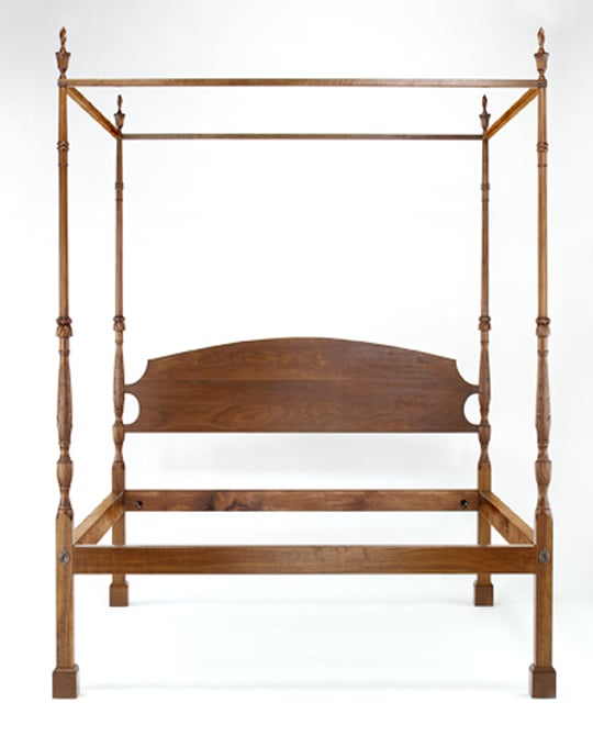 Chippendale Carved Bed by Dennis Bork — view 1