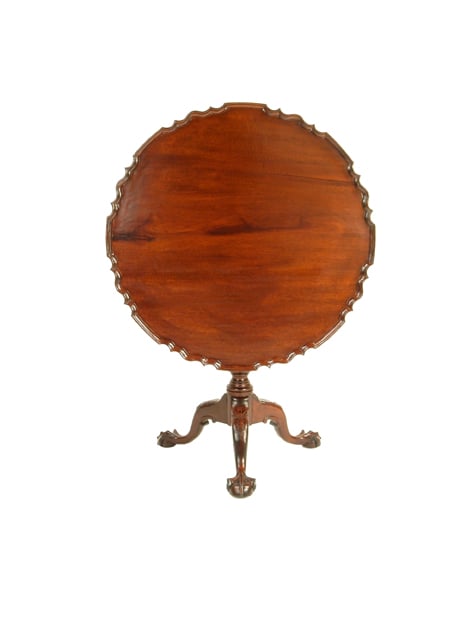 Pie crust tea table by Dennis Bork — view 1