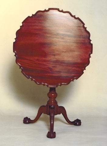 Philadelphia Piecrust Tea Table by Donald Bradley — view 1