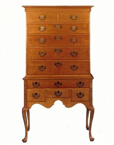 Queen Anne Highboy by Donald Bradley — view 1