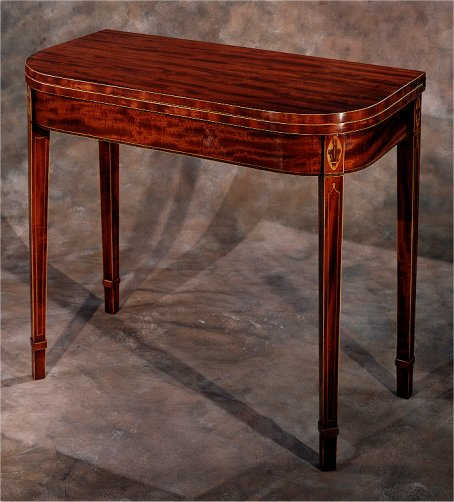 English Hepplewhite Card Table by W. Edwards — view 1