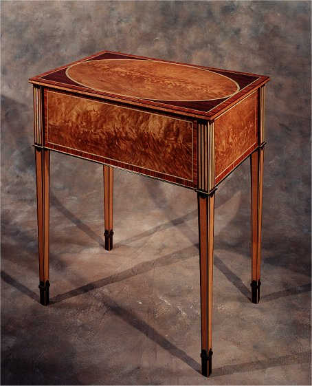 English Hepplewhite Work Table by W. Edwards — view 1