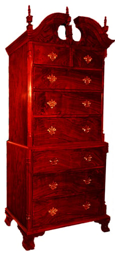 Walnut Chest on Chest by William Fagnant — view 1