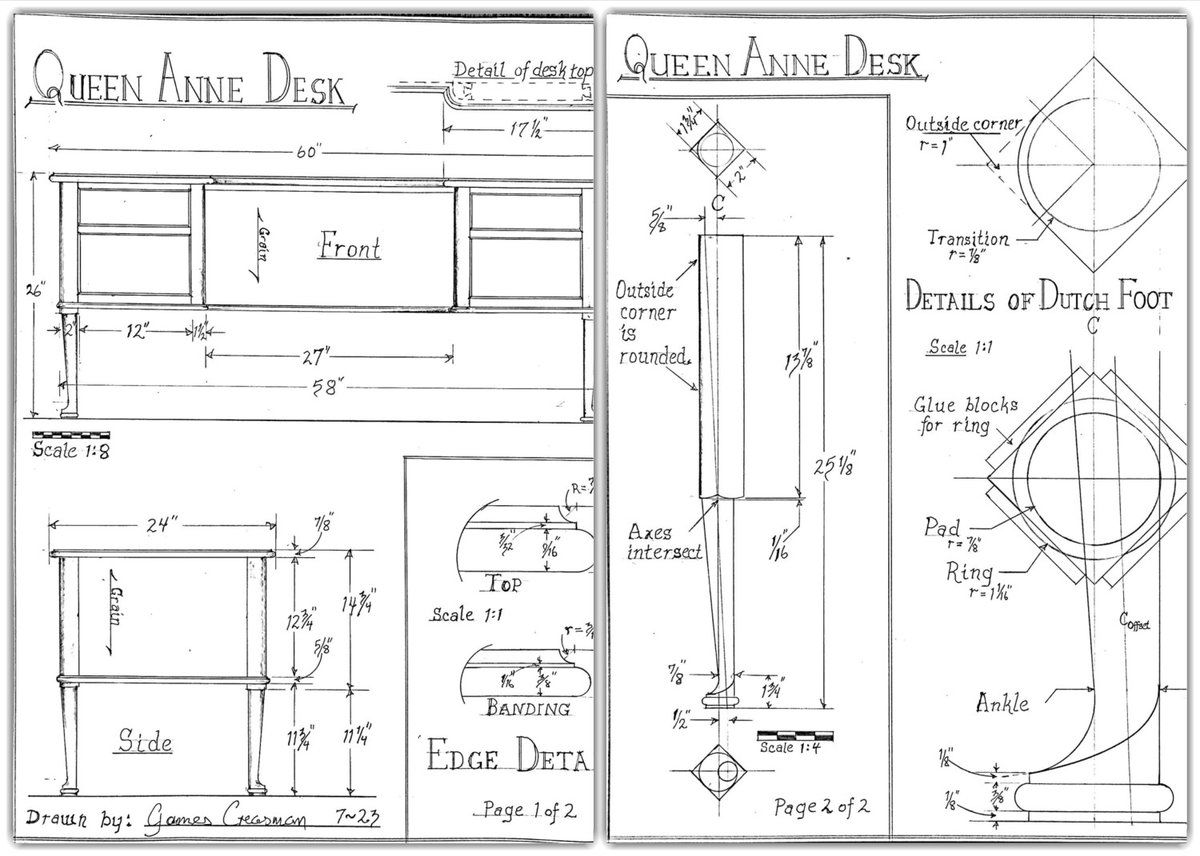 Queen Anne Desk — view 0