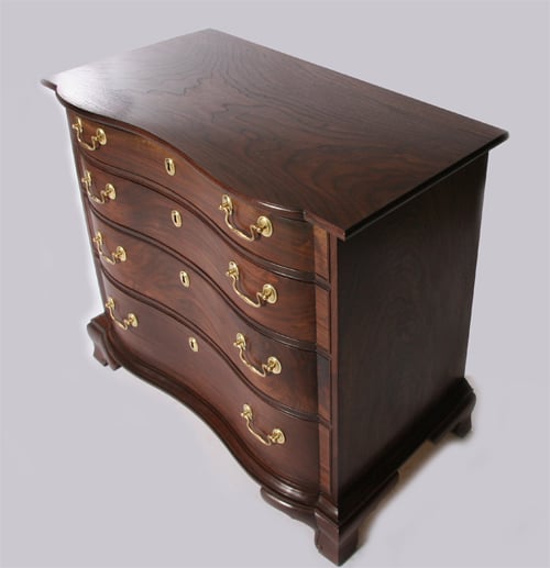 Chippendale Serpentine Chest by Justin Kauffman — view 1