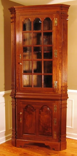 Virginia Eastern Shore Corner Cupboard by Bruce Leonard — view 1