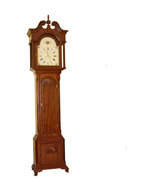Newport Tall Case Clock by John McAlister Jr. — view 1