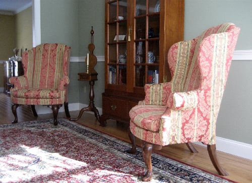 Queen Anne Philadelphia Easy Chairs by Thomas Meiller — view 1