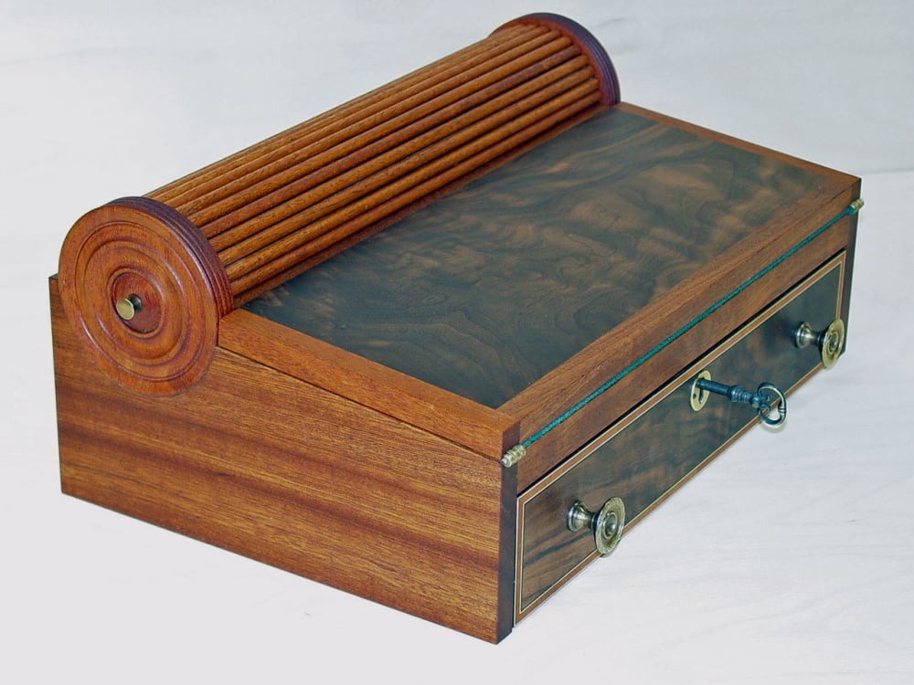 Seymour Style Tambour Lap Desk by Douglas Moulder — view 1