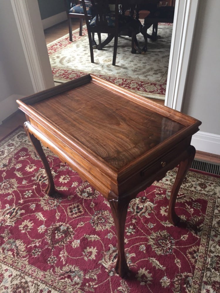 Queen Anne Tea Table by Olin Rackley — view 1