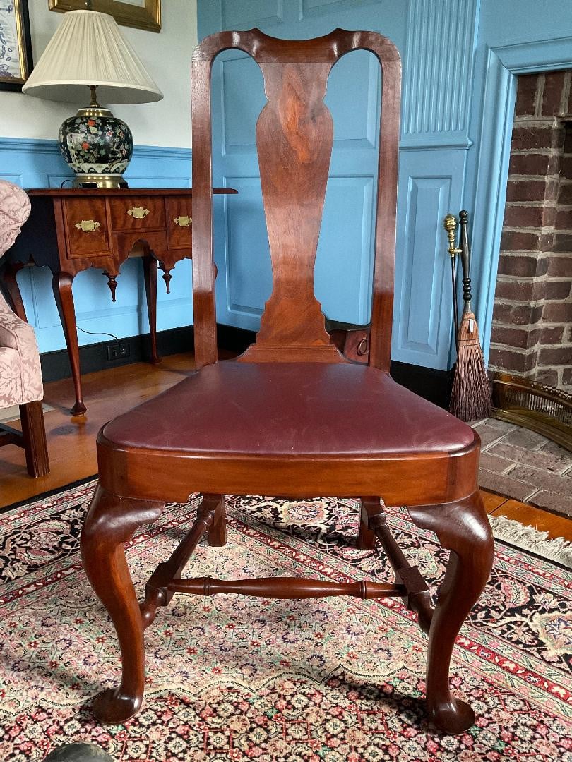 Queen Anne Wing Chair — view 1