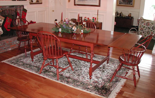 Colonial Style Tavern Table and Windsor Chairs by Robert Stevenson — view 0