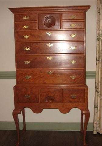Queen Anne Highboy by William Strayhorn — view 1