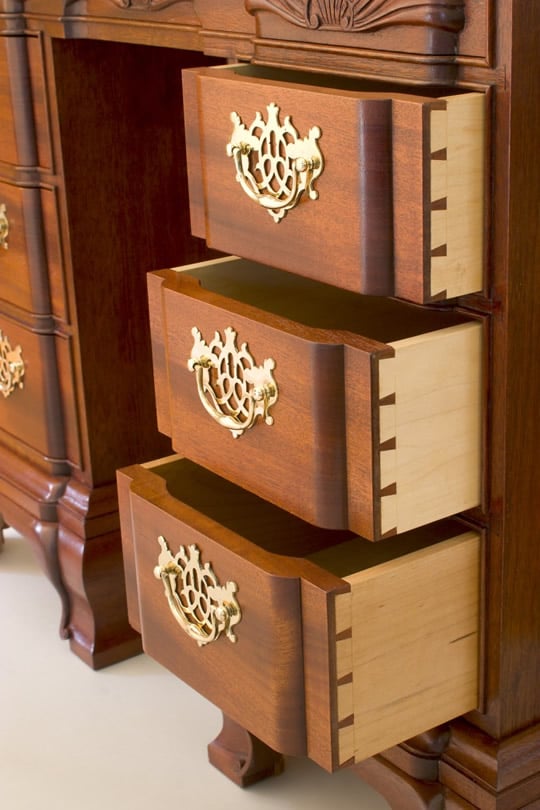 Newport Kneehole Desk by Alan Turner — view 1