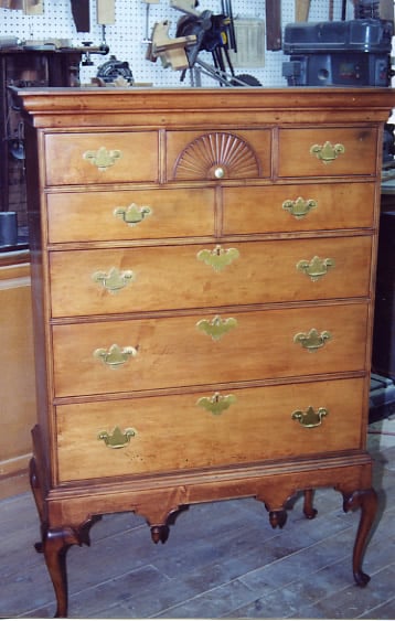 Queen Anne Chest on Frame by Tom Zimmerman — view 1