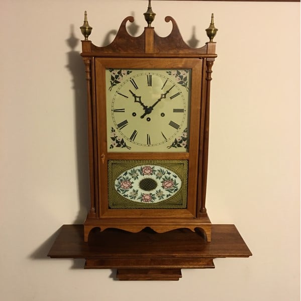 Eli Terry Pillar and Scroll Clock by Rob Ziobro — view 1