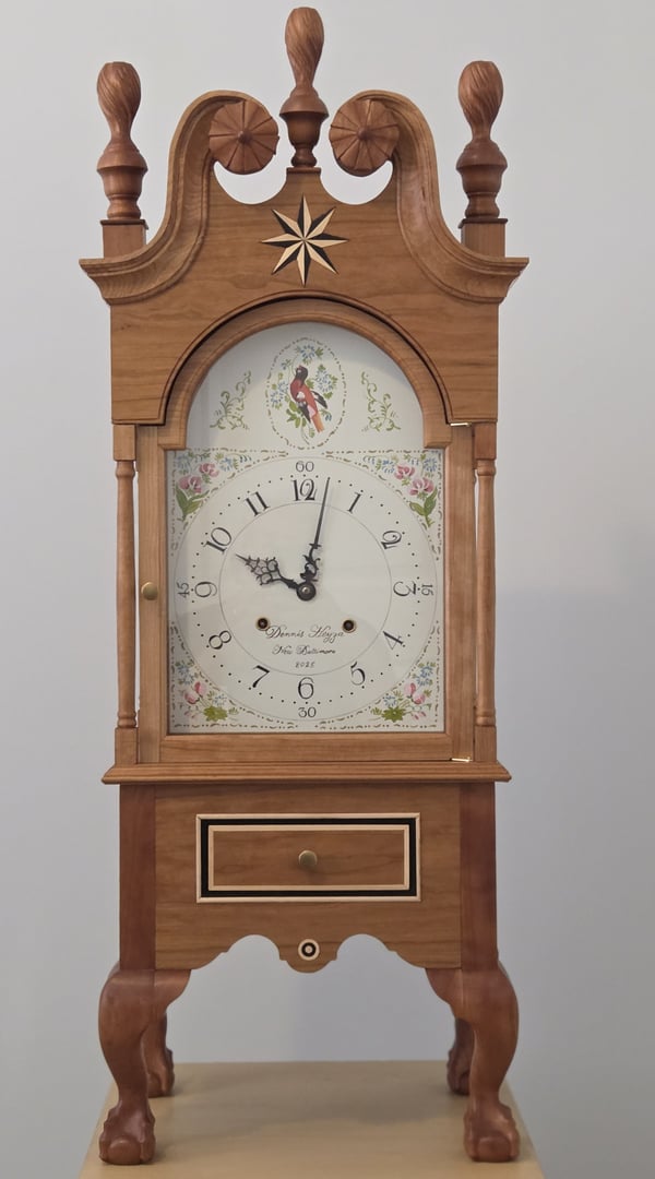 Bonnet on Stand Clock by Dennis Heyza