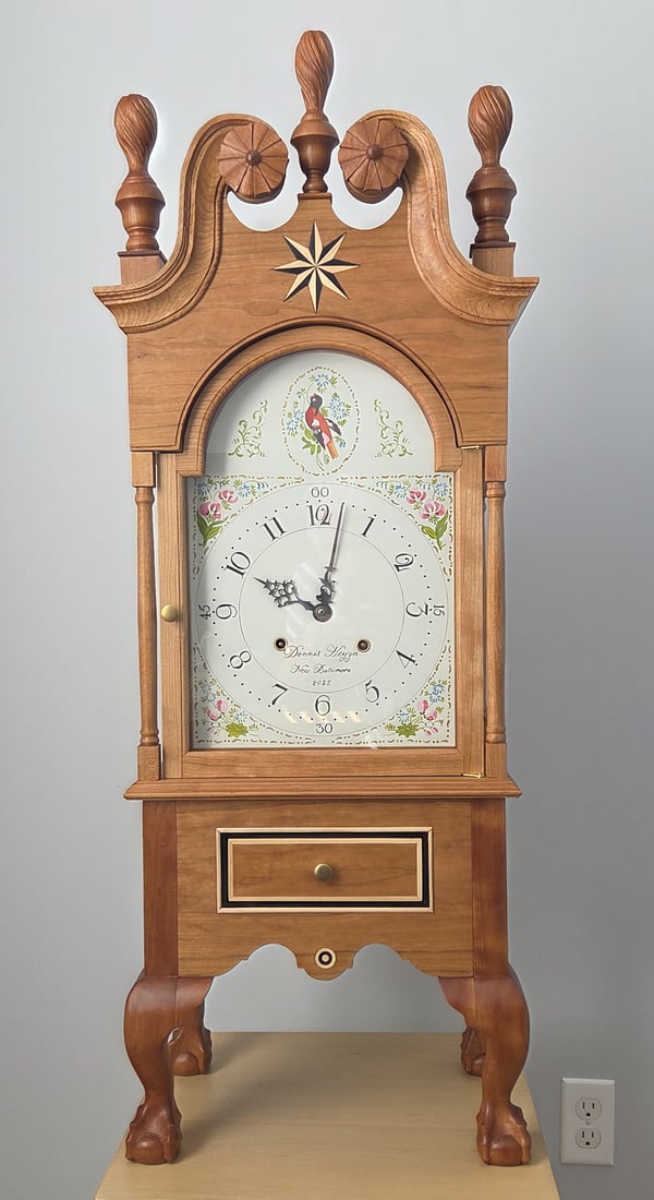 Bonnet on Stand Clock by Dennis Heyza