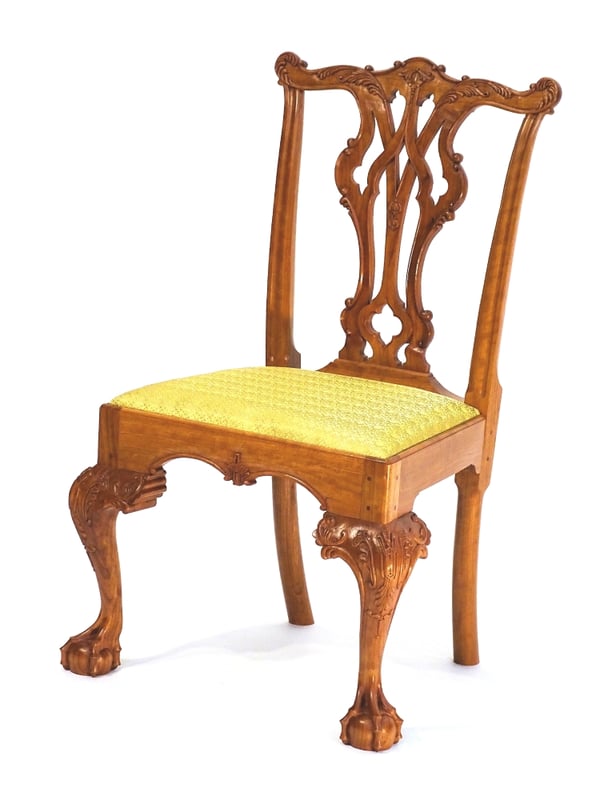 Gothic Chippendale Chair by William Bundschuh