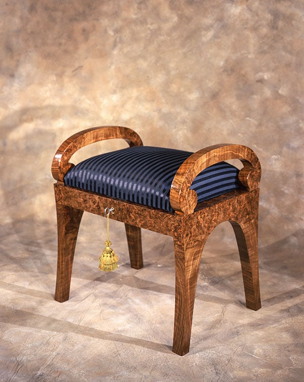 Biedermeier Tabouret Chair by W. Edwards