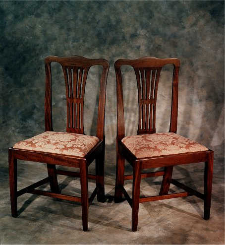 Pair of Chippendale Side Chairs by W. Edwards