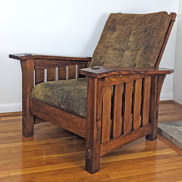 Gus Stickley No. 369 Morris Chair Reproduction by Bob Lang