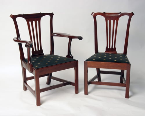 Chippendale Arm Chair by Benjamin Hobbs