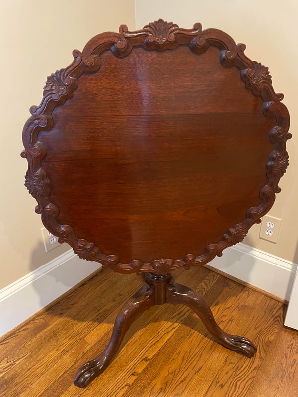 Pie Crust Tea Table by John Champion
