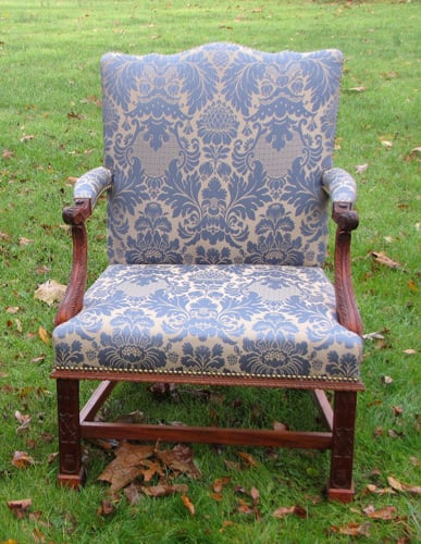 Chippendale Upholstered Armchair by Jim Rendi