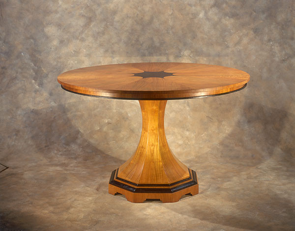 Biedermeier Pedestal Dining Room Table